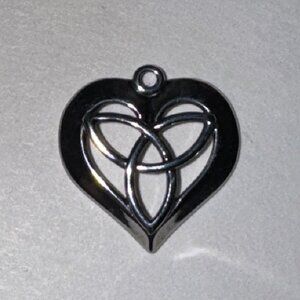 Triquetra Heart Design Sterling Silver Pendant